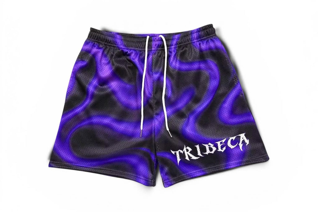 Tribeca Mesh Shorts — Purple